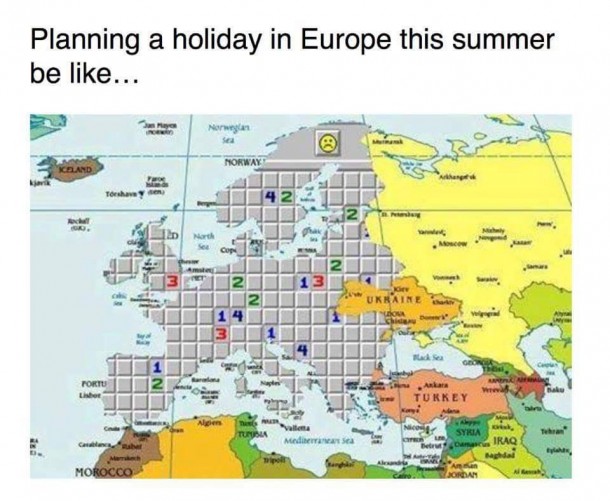 Planning a holiday in Europe summer 2016 be like