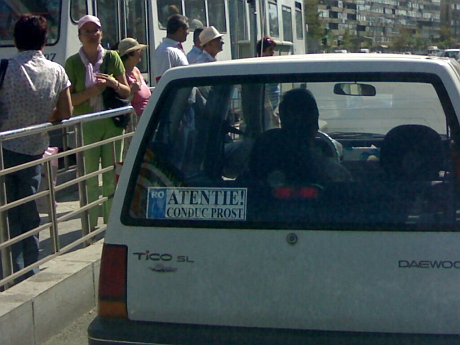 atentie conduc prost